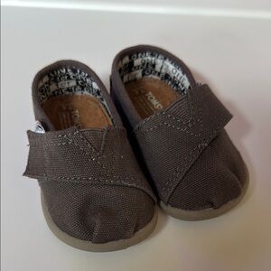 TOMS Kids Gray Canvas Shoes
